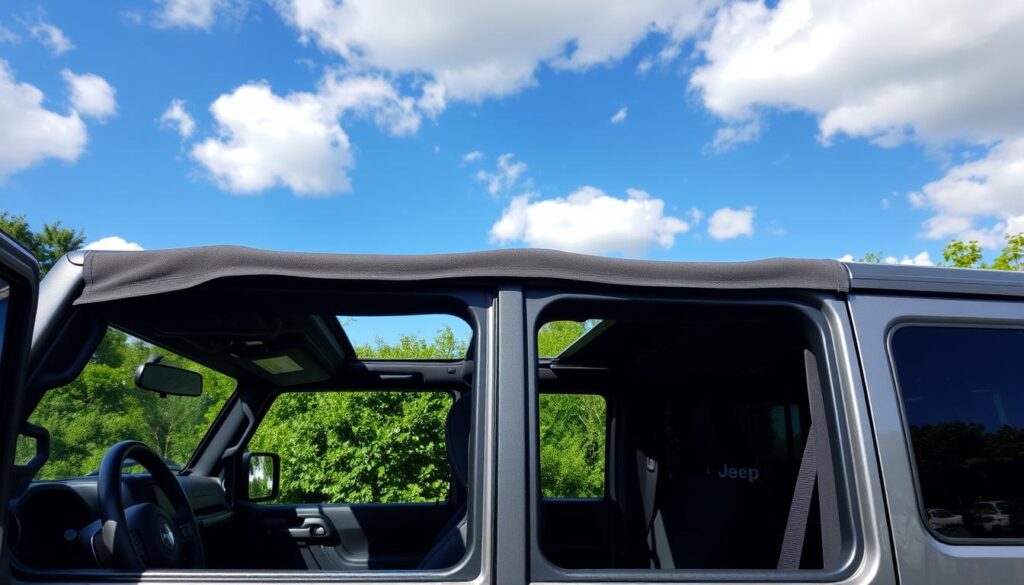 Jeep Wrangler soft top removal