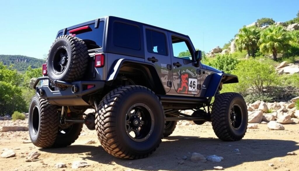 Jeep Wrangler with lift kit