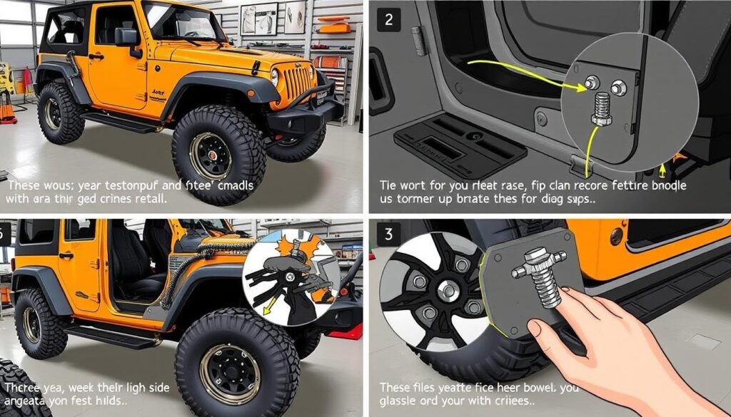 how to install side steps on jeep wrangler