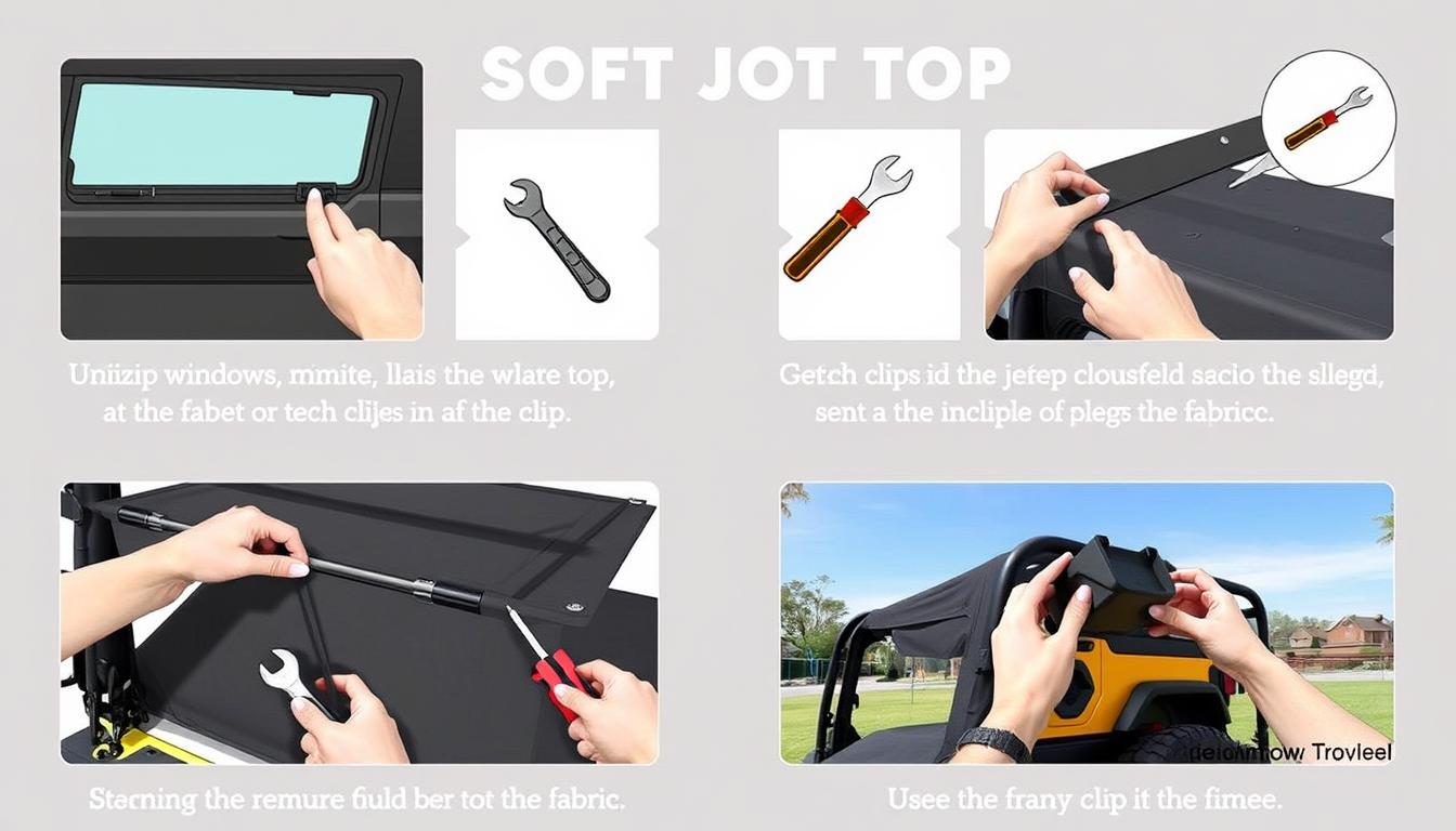 how to remove jeep soft top completely