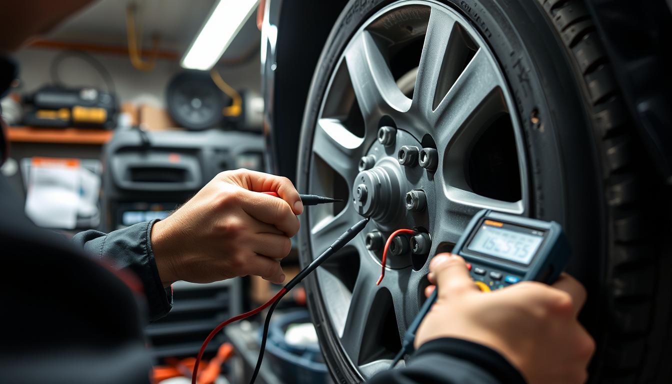 how to test the wheel speed sensor