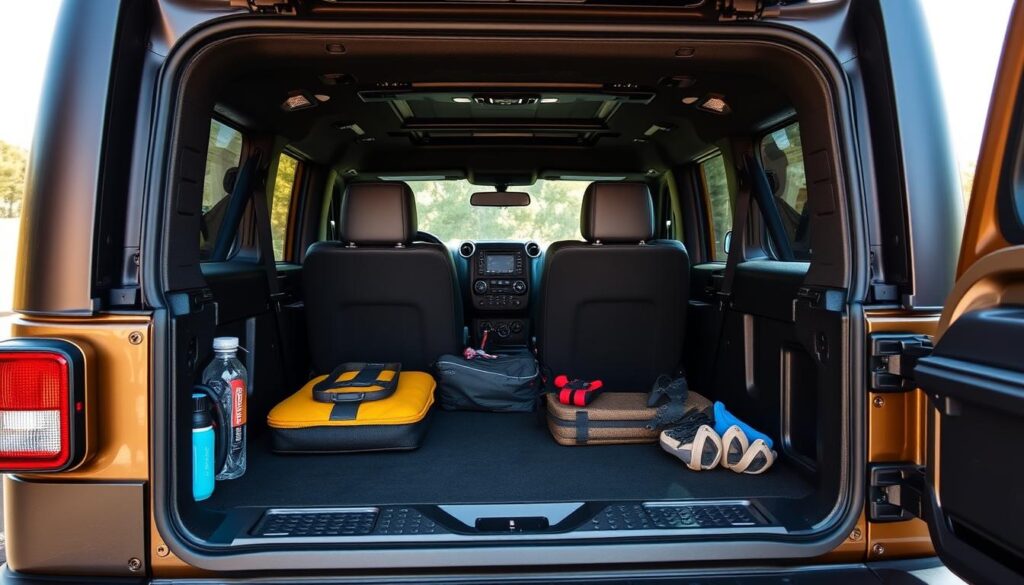 jeep wrangler cargo space