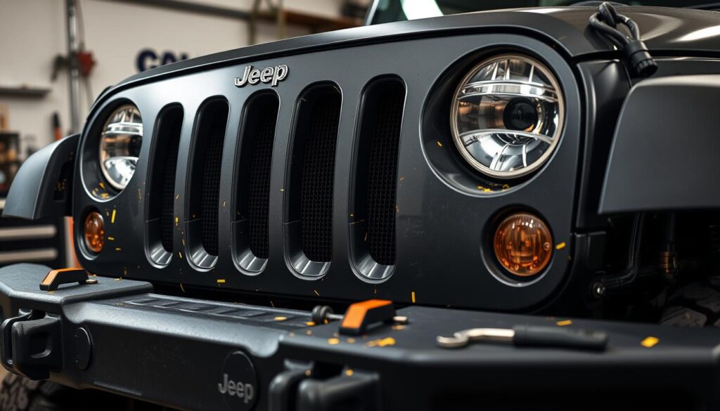 jeep wrangler grill mod