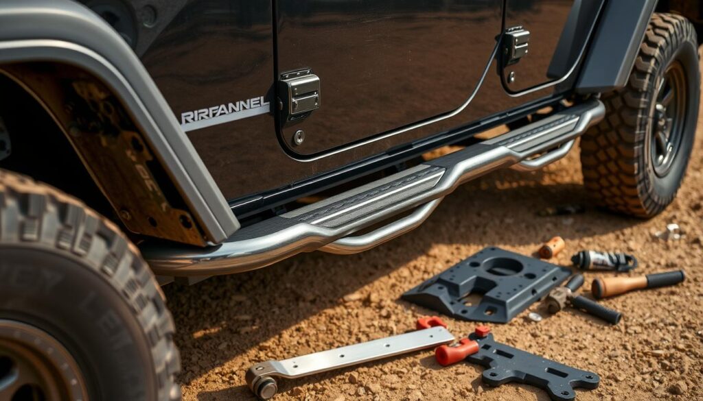 jeep wrangler side step installation