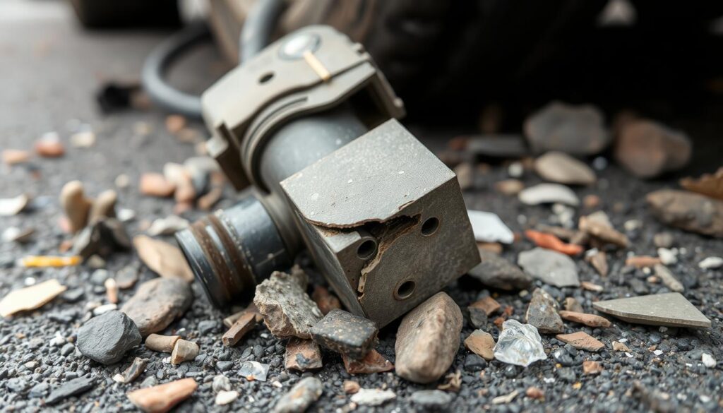 road debris damage