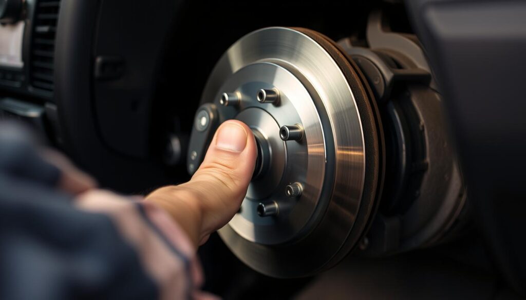 testing new brake pads