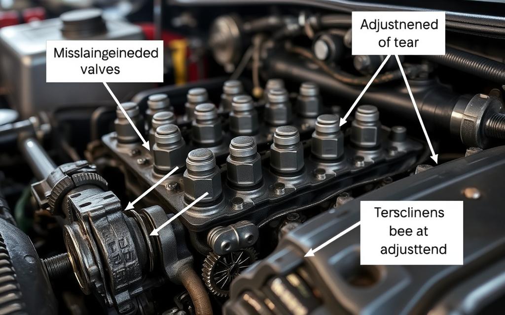 Causes of valve misalignment