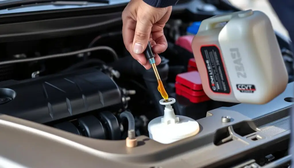 Checking CVT fluid on Nissan Altima