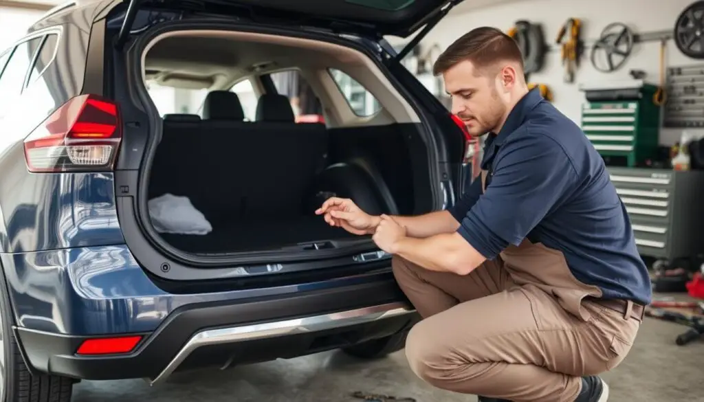 Fixing Nissan Rogue trunk