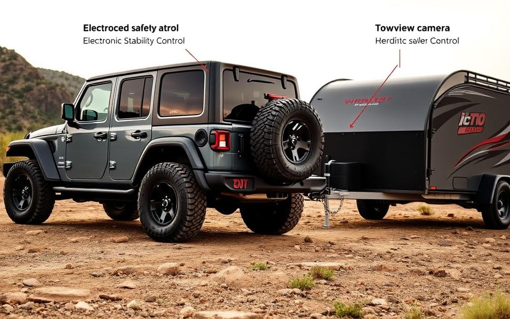 Jeep Wrangler towing safety features