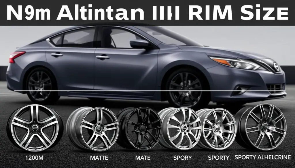 Nissan Altima rim size guide