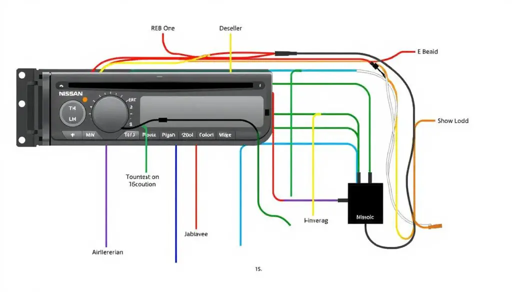 Nissan radio harness colors