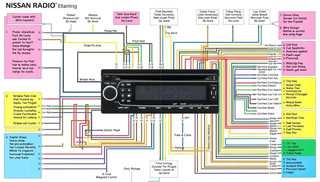 Nissan radio wiring colors chart