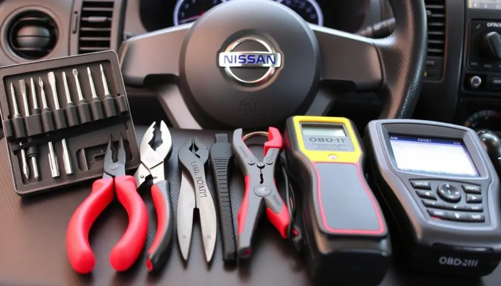 Required tools for disabling factory alarm on Nissan car