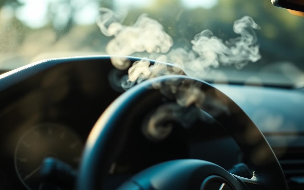 car AC blowing smoke