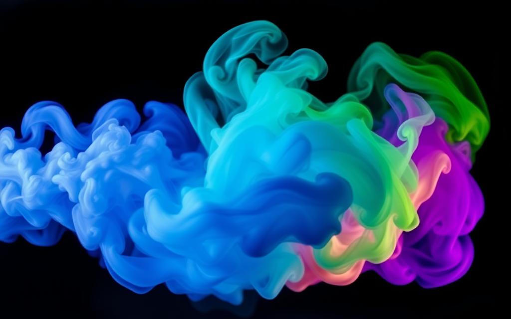 colored smoke emissions