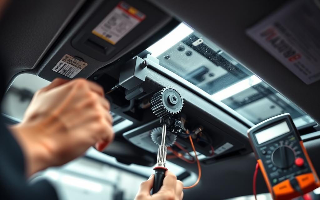 resetting sunroof troubleshooting