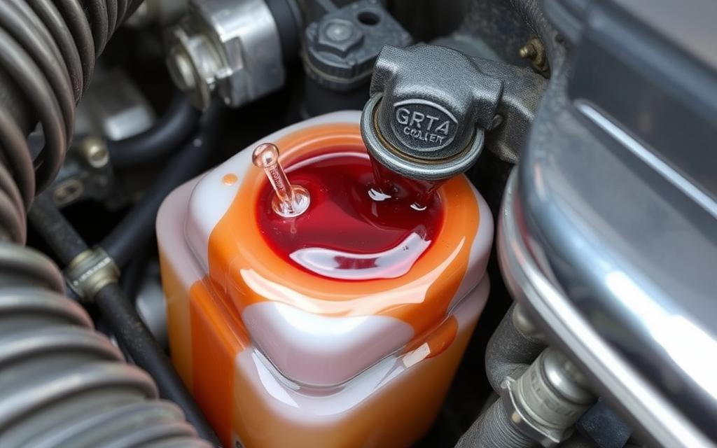 signs of coolant overflow