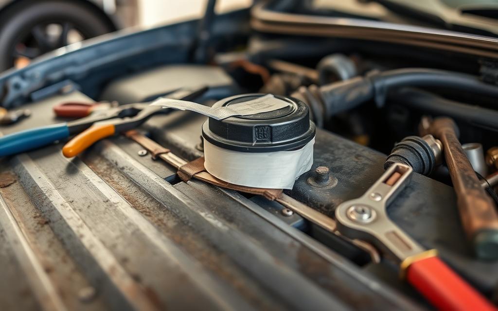 temporary radiator cap fix